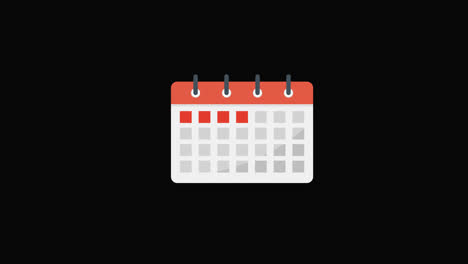 calendar-icon-motion-graphics-animation-with-alpha-channel,-transparent-background,-ProRes-444